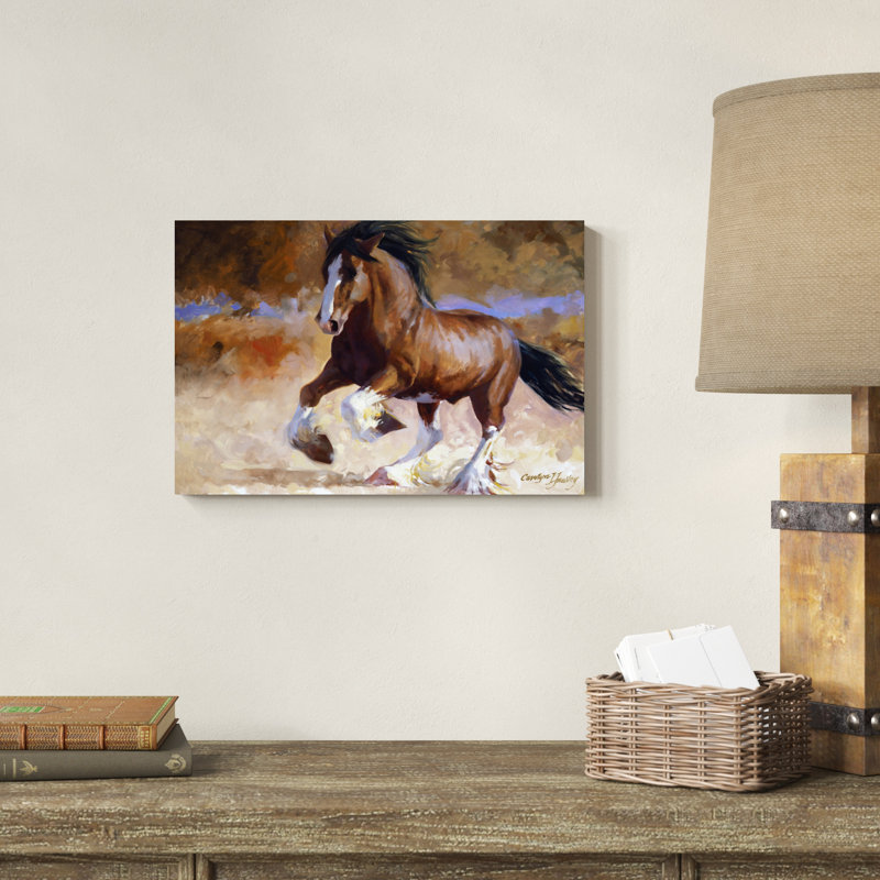 " Rumis Run " Painting Print, 12" H x 18" W x 1.25" D