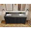 Nashville X P 22 po D Meuble-lavabo double avec 2 po Quartz gris Piatra-112420180