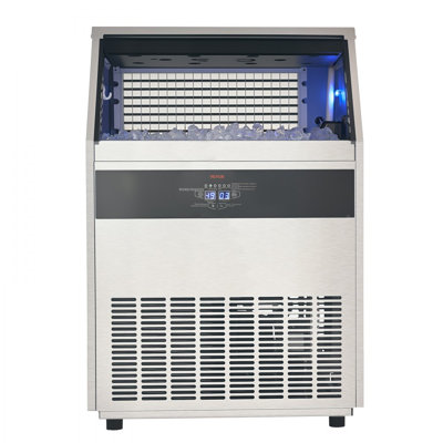 Commercial Ice Maker Freestanding Cabinet Machine 440lbs/24H 160 Ice Cubes
