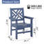 2-Piece Outdoor Adirondack Chair Dining Armchair HDPE Chairs Weather-Resistant (Set of 2)-86209898