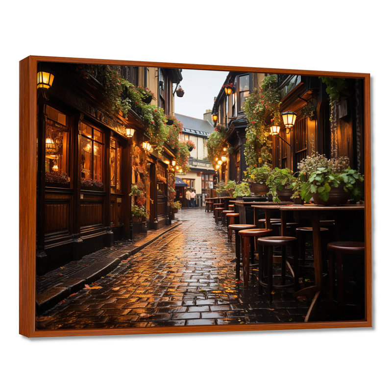 Irlande, Traditions irlandaises II - Irlande, impressions sur toile, H 30 po x l 40 po x P 1,5 po, Cadre flottant brun