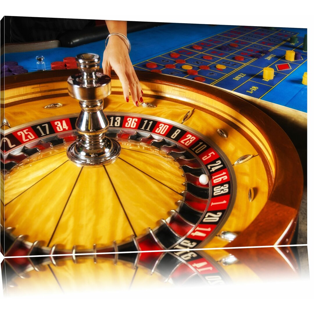 Leinwandbild ,,Roulette Tisch in Las Vegas", Fotodruck