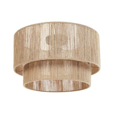 Atzhiry Wicker Flush Mount