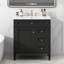 Meuble-lavabo moderne de 30 po avec lavabo rectangulaire et grand rangement-293245832