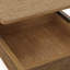 Table basse 31,52 "carrée en rotin + corde de chanvre avec fonction de rangement réglable, de style naturel rétro, pour la salle à manger