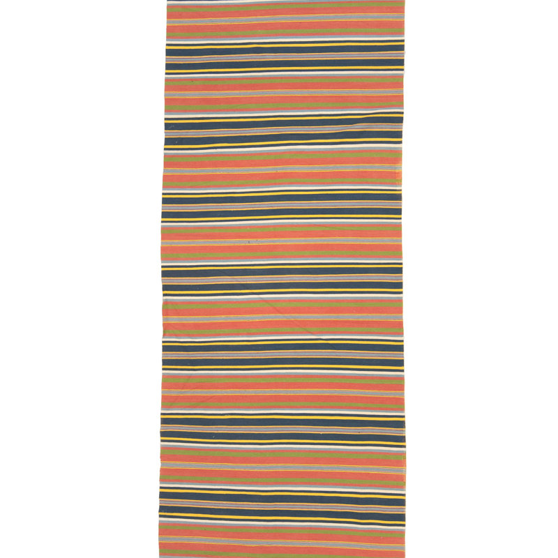 Red Vintage Wool Runner - 3' x 13'6"