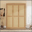 Armoire de lit en bois massif avec rotin Murphy-59938282-59938280