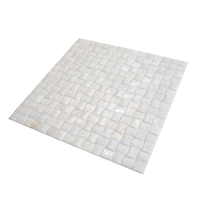 12" x 12" Seashell Grid Mosaic Wall & Floor Tile