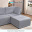 Canapé modulaire modulaire avec repose-pieds-1804856673