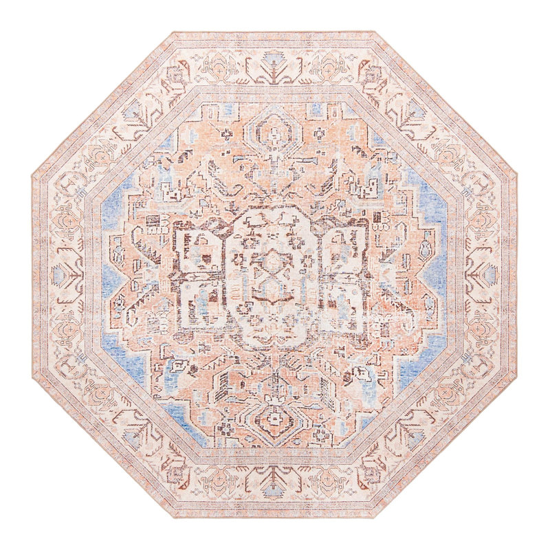 Chenille Geometric Indoor Rug, Octagon 7'6"