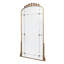 Miroir pleine grandeur avec cadre en métal doré antique pour la chambre à coucher et le salon