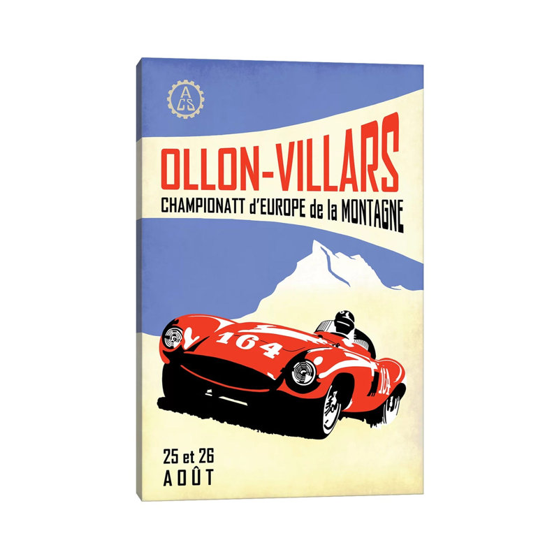 Ollon-Villars by Mark Rogan - Print on Canvas, 30.48cm H x 20.32cm W x 1.91cm D, Wrapped Canvas