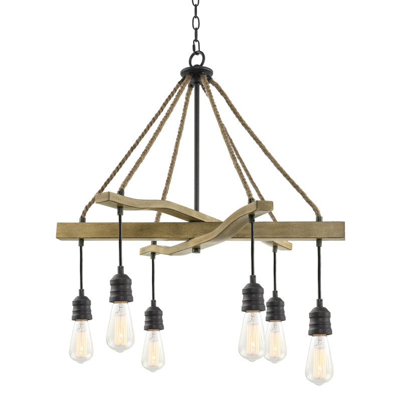 Lustre de fantaisie classique à 6 lumières