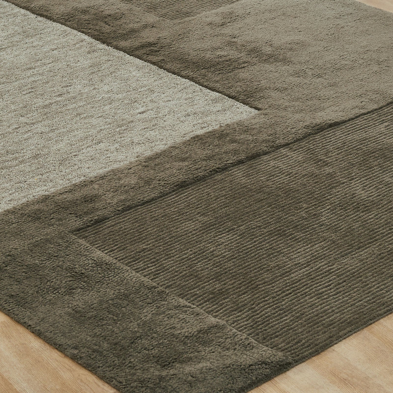 Arlo Hand Tufted Wool Geometric Area Rug, 2' x 3'