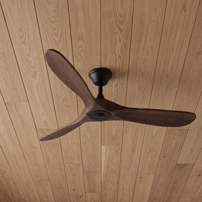 Solid Wood Ceiling Fan with  Remote