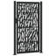 vidaXL Garden Gate Black 105x180 cm Steel Trace  Design-113942977