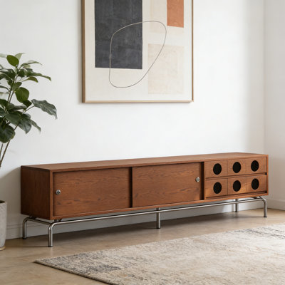 Simple and Retro Design TV Cabinet