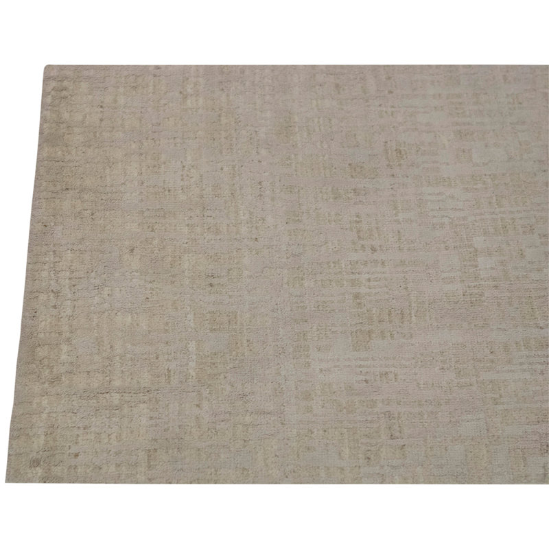 Hand Knotted Silk and Wool Indoor Rug