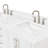 ARIEL Moille 72" Double Bathroom Vanity in White, with 1.5 Carrara White Quartz Top, Rectangle Sink-1892924310-1917166716