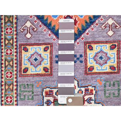 Tapis de couloir oriental en laine Kazak tissé dense 2 pi 8 po x 10 pi D4C8CDECAC734DD7AB7EFFDA3234CE72