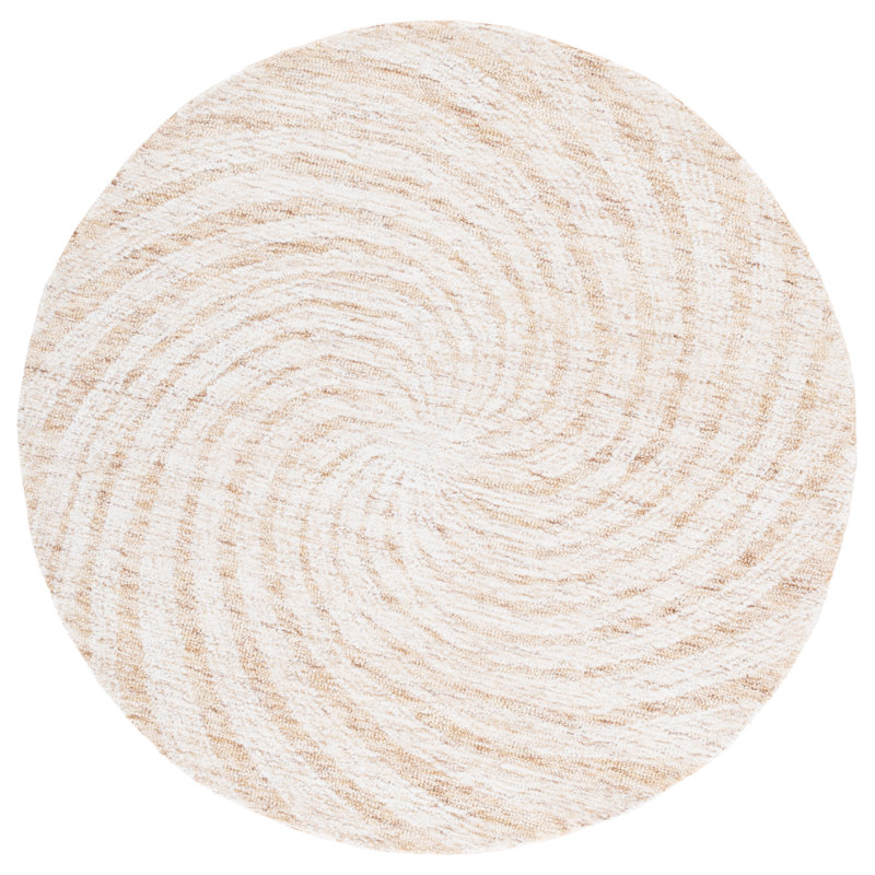 Novelty 201 80% Wool; 20% Cotton Spiral Rug, Round 5'