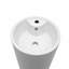 Lavabo sur pied Classic, lavabo en céramique pour petite salle de bain