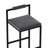 Luxurious Velvet Upholstered Bar Stools With Footrest And Backrest, Set Of 2 For Modern Kitchen Islands And Dining Areas-1400888212
