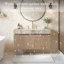 Armoire de salle de bain flottante Mid-Century