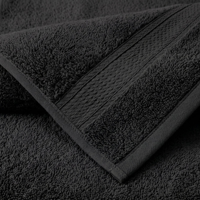 Coton luxueux et hautement absorbant Renata, Noir