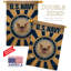 Polyester bleu marine 2 côtés 40 x 28 po drapeau maison