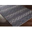Tapis bleu marine / blanc en coton tissé à plat à la main Colin-1856605875