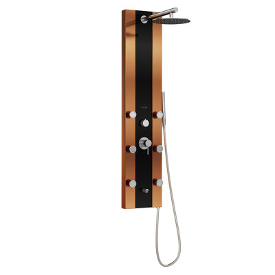 Rio Black Glass ShowerSpa