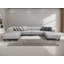 Canapé modulaire en microfibre avec repose-pieds Behadil-215865944-215865947