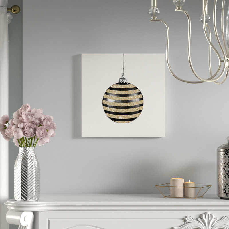 Chic ornement iii, impression sur toile tendue, H 12 po x l 12 po x P 1,5 po
