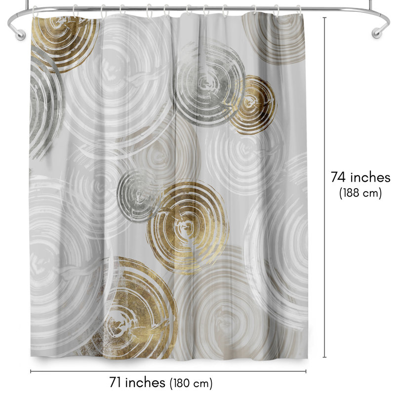 Rideau de douche abstrait Spinning I par PI Creative Art