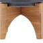 Planter W/ Wood Stand, Matte Gray-1399124764