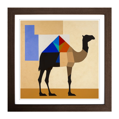 Camel Suprematism No.1 - Framed Print