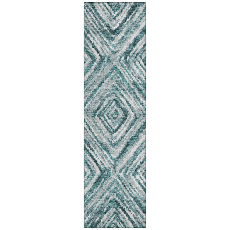 Kmari Washable Geometric Indoor / Outdoor Rug