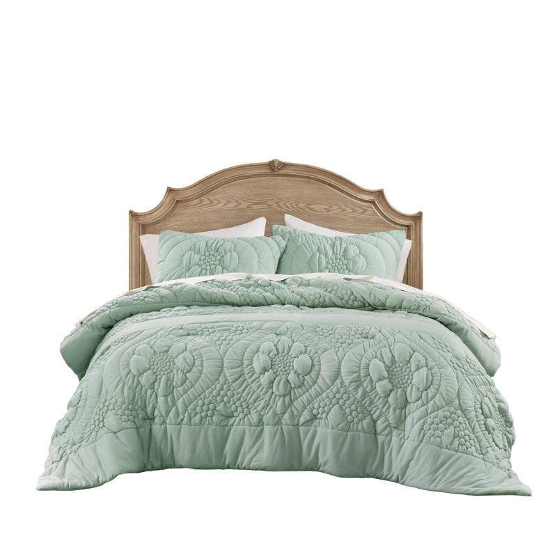 3-Piece Full/Queen Comforter Set,Sage