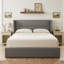 Lit plateforme tapissier avec rangement Gaillarde-829870762-823036389