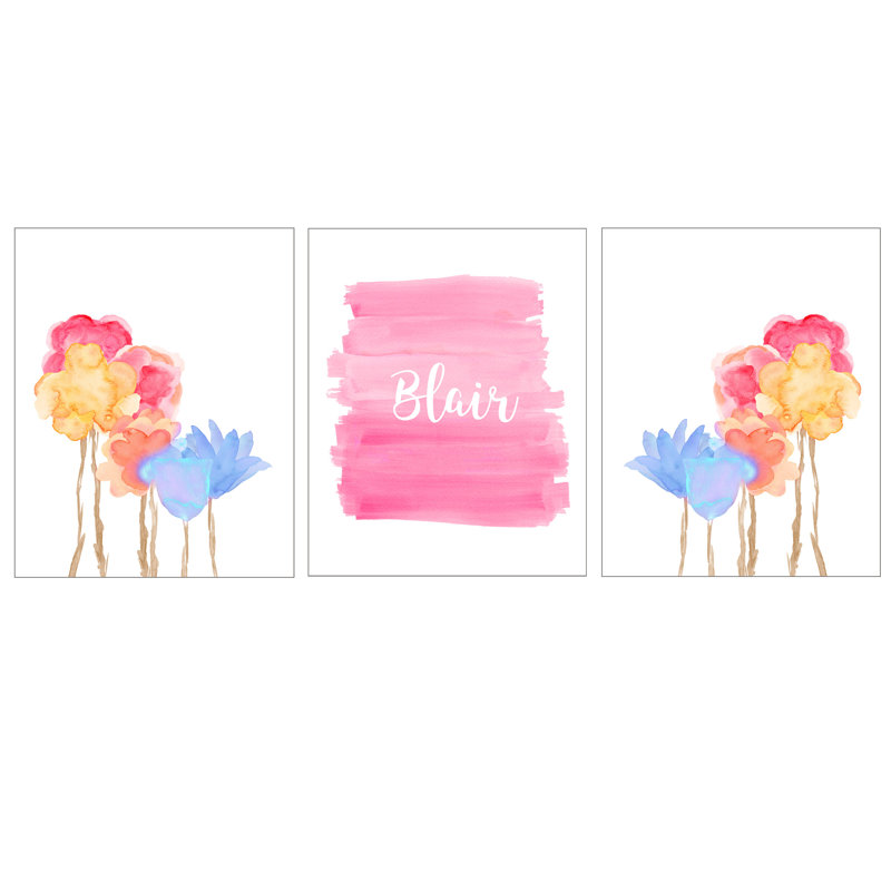Œuvre d'art pastel vif, impressions sur papier, H 10 po x l 8 po x P 0,063 po, Rose, Oui