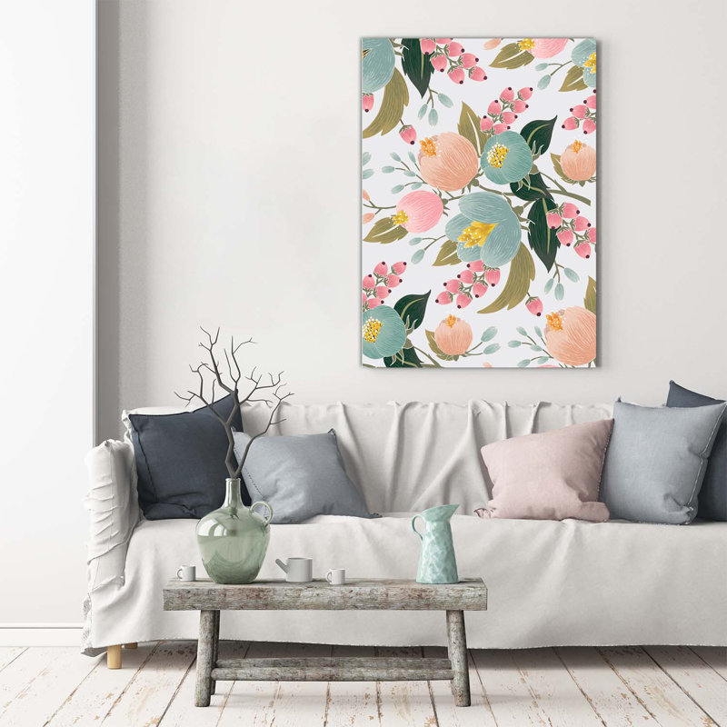 Spring Flowers - Wrapped Canvas Print