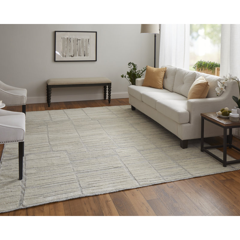 Thom Filicia Wool Geometric Area Rug, Rectangle 9' x 12'
