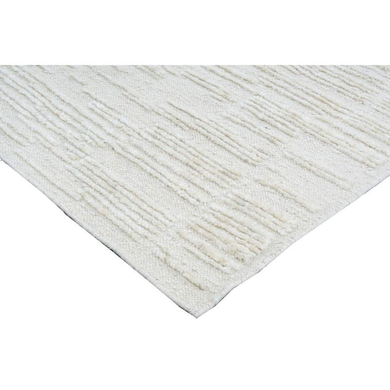 Wool Area Rug in Ivory, Rectangle 12' x 15'