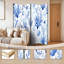Cloison pliante 4 panneaux paravent en toile de corail nautique bleu royal blanc-134512795-134512793