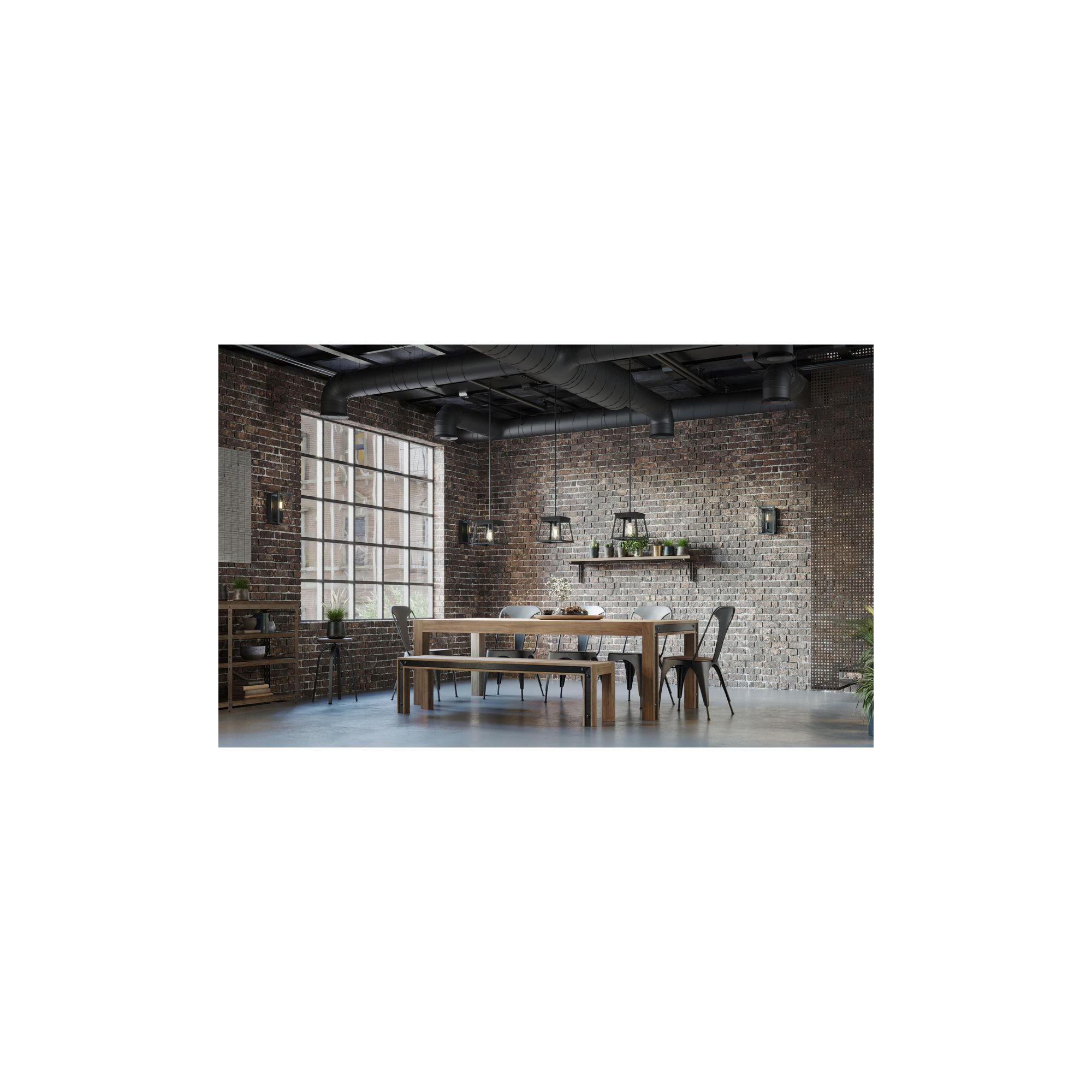 Soleil Single Light Dimmable Pendant, Matte Black
