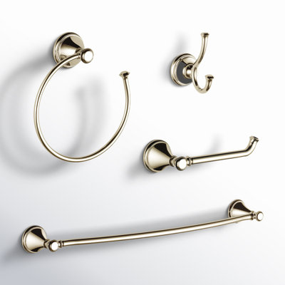 Ensemble de quincaillerie de salle de bain Cassidy ™ Delta 4 pièces