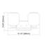Luminaire mural transparent 2 lumières
