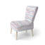 Chaise d'appoint abstraite - Chaise d'appoint rose à rayures ondulées-1936495872