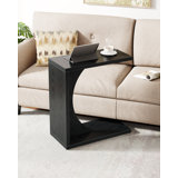 Heleana C-Shaped End Table for Couch, Sofa Side Table Living Room